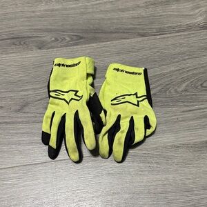Alpinestars Kids Gloves in Yellow and Black